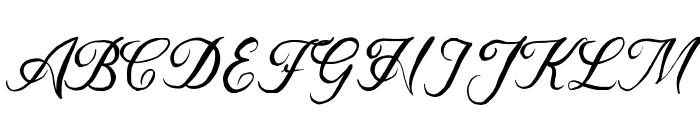 Bulliandry Calligraphy Font UPPERCASE
