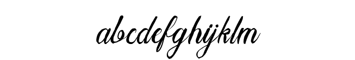 Bulliandry Calligraphy Font LOWERCASE