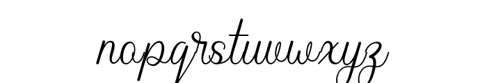 Bulmarie Script Font LOWERCASE