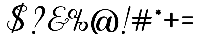 Bumble Script Font OTHER CHARS