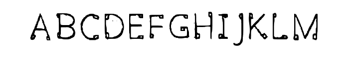 Bump Regular Font UPPERCASE