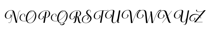 Bunette Italic Font UPPERCASE