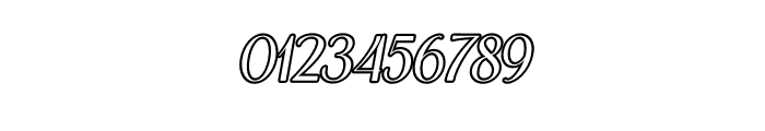 Bunette Outline Italic Font OTHER CHARS