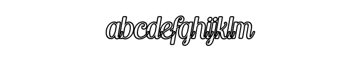 Bunette Outline Italic FONT