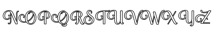 Bunette Outline Font UPPERCASE
