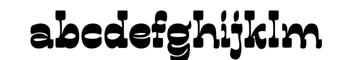 Bungire Retro Regular Font LOWERCASE