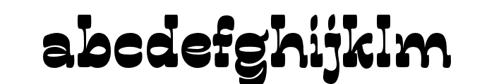 BungireRetro-Regular Font LOWERCASE