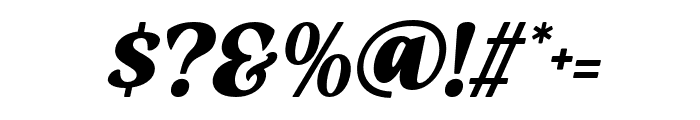 Bunlay Italic Font OTHER CHARS