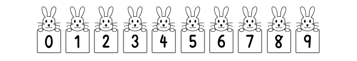 Bunny Card Font OTHER CHARS