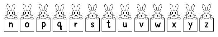 Bunny Card Font LOWERCASE