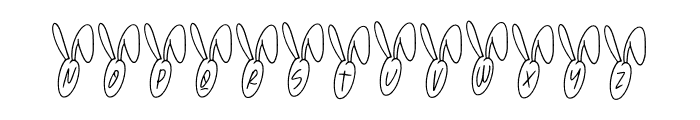 Bunny Decorative Font UPPERCASE