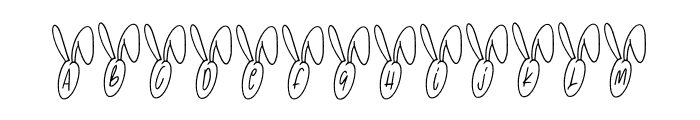 Bunny Decorative Font LOWERCASE