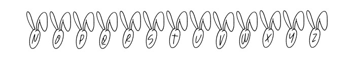Bunny Decorative Font LOWERCASE