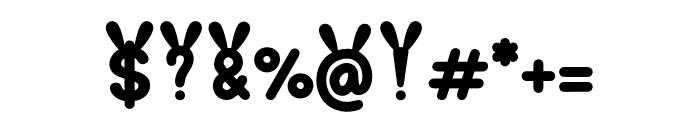 Bunny Ear Font OTHER CHARS