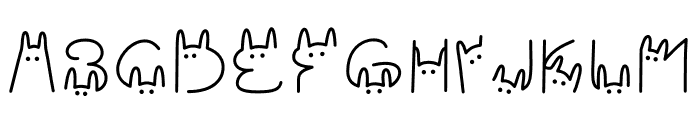 Bunny Ears Regular Font LOWERCASE