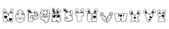 Bunny Font Regular Font UPPERCASE