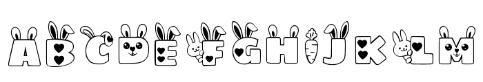 Bunny Font Regular Font LOWERCASE