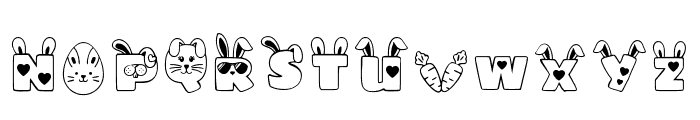 Bunny Font Regular Font LOWERCASE