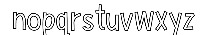 Bunny Heist Outline Bold Font LOWERCASE