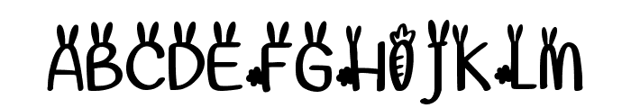 Bunny Hoppy Regular Font UPPERCASE