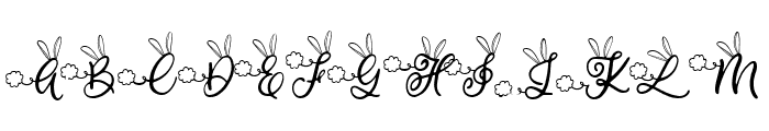 Bunny Tail Font UPPERCASE