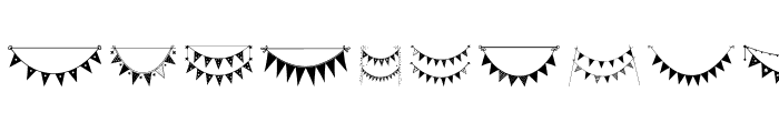 Bunting Banners for party decor Font UPPERCASE