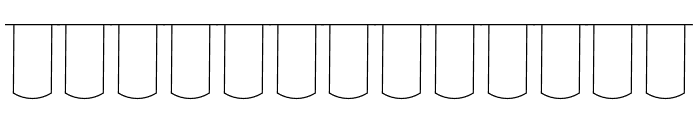 Bunting Font - Curved Outline Regular Font LOWERCASE