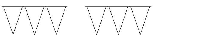 Bunting Font - Triangles Outline Regular Font OTHER CHARS