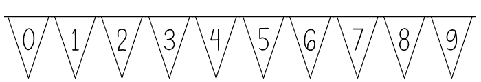Bunting Font - Triangles Regular Font OTHER CHARS
