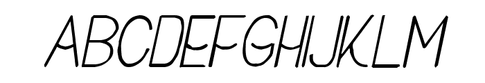 Buon Umore Rough Italic Font UPPERCASE