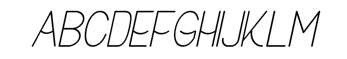 Buon Umore Thin Italic Font UPPERCASE