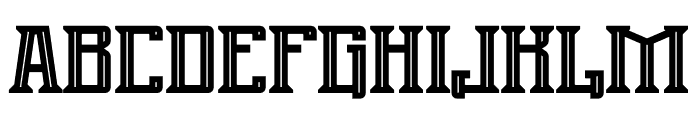 Burgher Decorative Font UPPERCASE