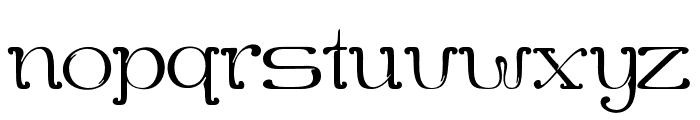 Burgie ExtraLight Font LOWERCASE