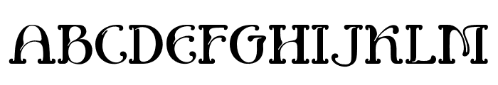 Burgie Normal Font UPPERCASE