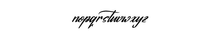 Burgundy Deception Italic Font LOWERCASE
