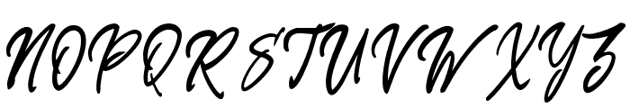 BurkenBrush-Regular Font UPPERCASE