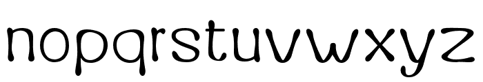 Burkey-ExtraLight Font LOWERCASE