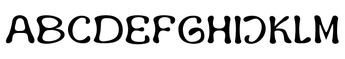 Burkey-Regular Font UPPERCASE