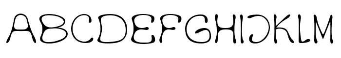 Burkey-Thin Font UPPERCASE