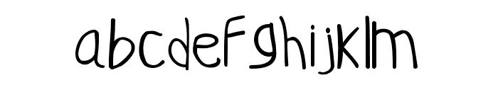 Burlywood Regular Font LOWERCASE
