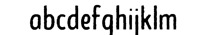 Burma Rough Regular Font LOWERCASE