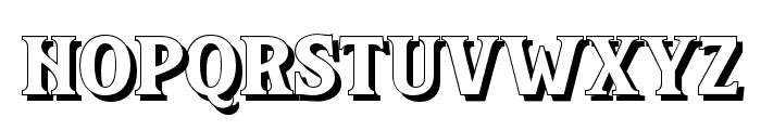 Burmegoulsshadow-Regular Font LOWERCASE