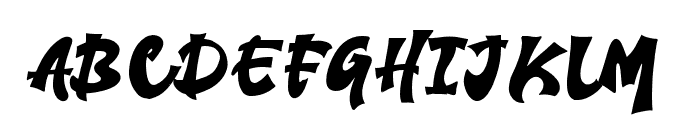 BurningChucky-Regular Font UPPERCASE