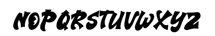 BurningChuckySlant-Regular Font UPPERCASE