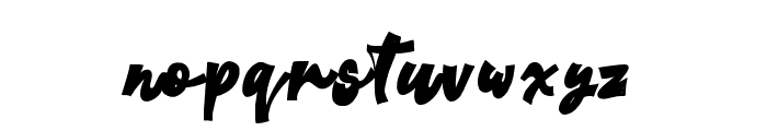 BurningChuckySlant-Regular Font LOWERCASE
