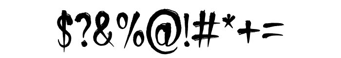 BurntDreams Font OTHER CHARS