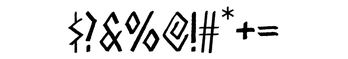 Burowai-Regular Font OTHER CHARS
