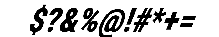 Burry Bold Italic Font OTHER CHARS