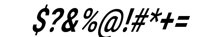 Burry Medium Italic Font OTHER CHARS