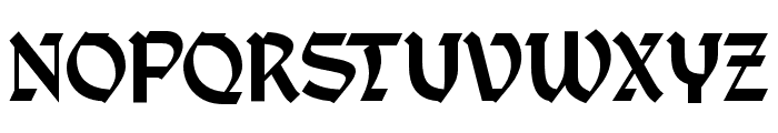 Burst Hydra Regular Font UPPERCASE